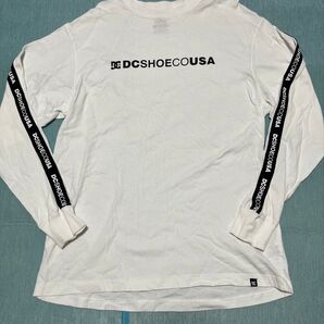 DCSHOECOUSA ロンT Mサイズ 長袖シャツ ホワイト 白Tシャツ