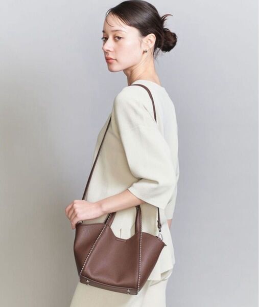 BEAUTY&YOUTH UNITED ARROWS ショルダーバッグ バッグ ボールチェーン -2WAY- ダークブラウン