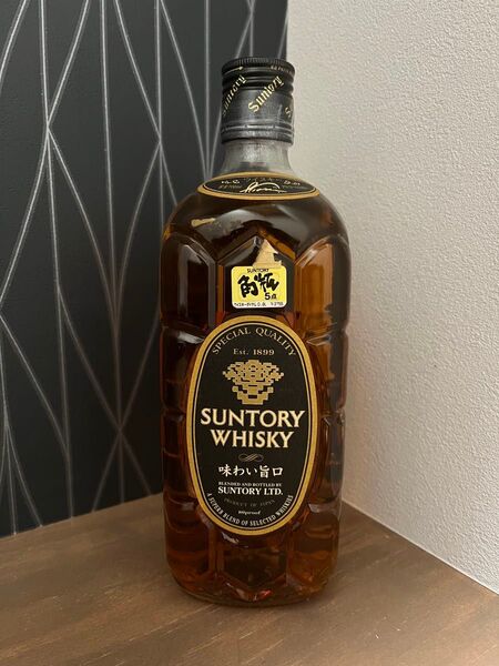 未開栓古酒 サントリー ウイスキー 角瓶 黒角 味わい旨口 700ml