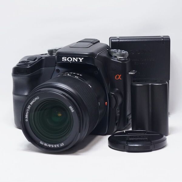 動作確認済 美品 SONY DSLR-A100 α100 SAL1870 レンズセット