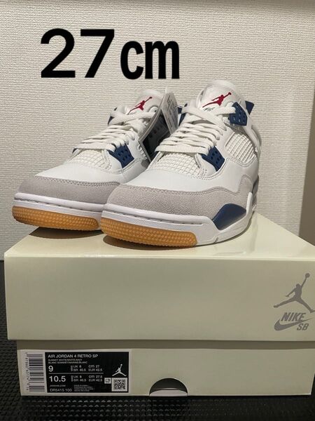 Nike SB Air Jordan 4 Retro SP "Summit White/Navy" 27㎝