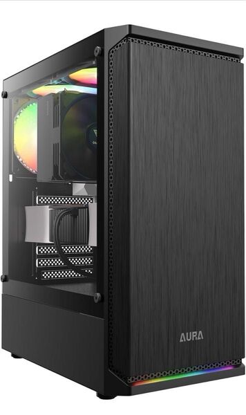 AURA PCケース ミドルタワー ブラック 新品 未開封