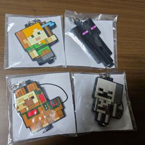 フリューくじ マインクラフト マイクラ つながるラバーストラップ エンダーマン スケルトン ラマ アレックス