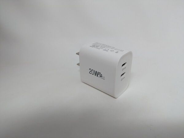 20W PD 4.0 Quick Charger TCS-20W CC Type-C 2ポート ( 充電器 急速充電 USB C)