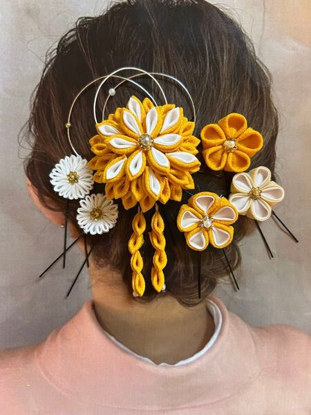 髪飾り つまみ細工 成人式 卒業式 和装 かんざし 結婚式 ヘアアクセサリー 七五三 袴