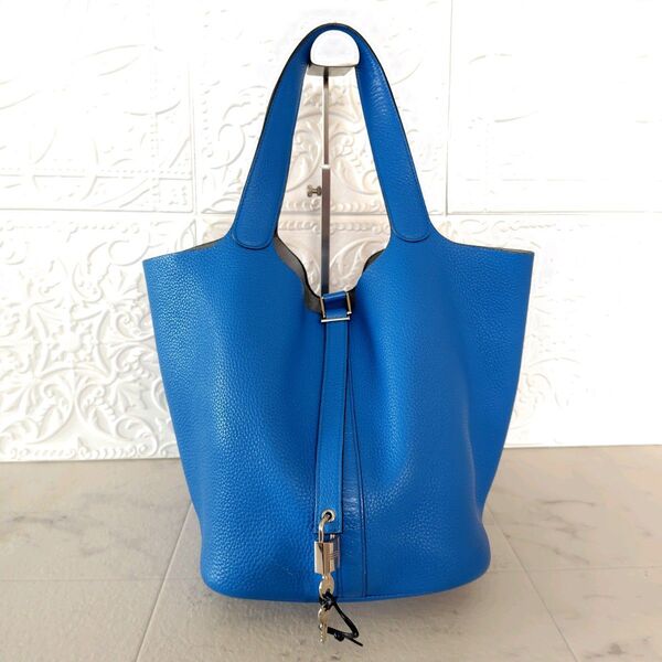 HERMES エルメス ピコタンロックGM シルバー金具 ハンドバッグ トリヨンクレマンス トートバッグ