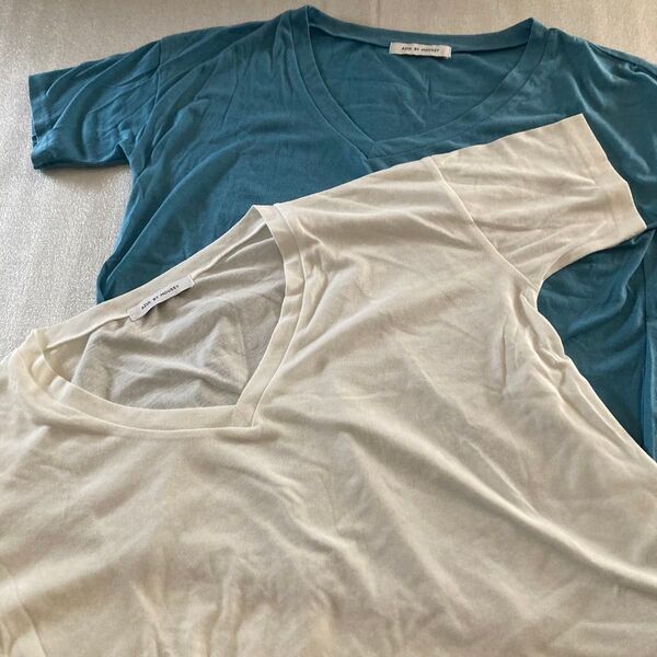 AZUL BY MOUSSY VネックTシャツ 2枚セット Mサイズ 半袖Tシャツ トップス カットソー