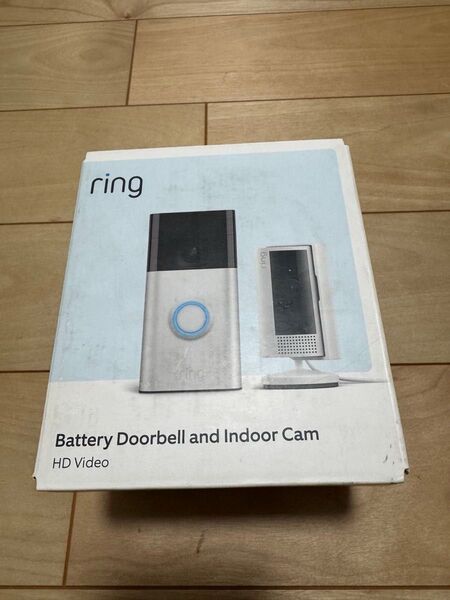 【未開封】ring バッテリードアベルとインドアカム(第2世代)のセット【カウントダウンボーナス要連絡】