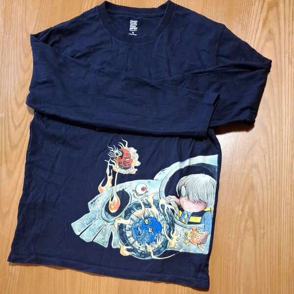 Desigual 長袖Tシャツ ゲゲゲの鬼太郎 ネイビー Tシャツ