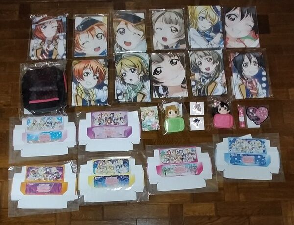 【非売品・未開封レア】ラブライブ!24点/ボディバッグ ストレージBOXマルチクロス ブランケット μ's花陽ことりにこ真姫凛絵里