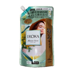IROKA 柔軟剤 ミモザサボンの香り 特大サイズ 650ml