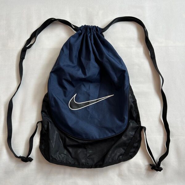 NIKE y2k ネイビー ナップザック リュック ヴィンテージ 古着