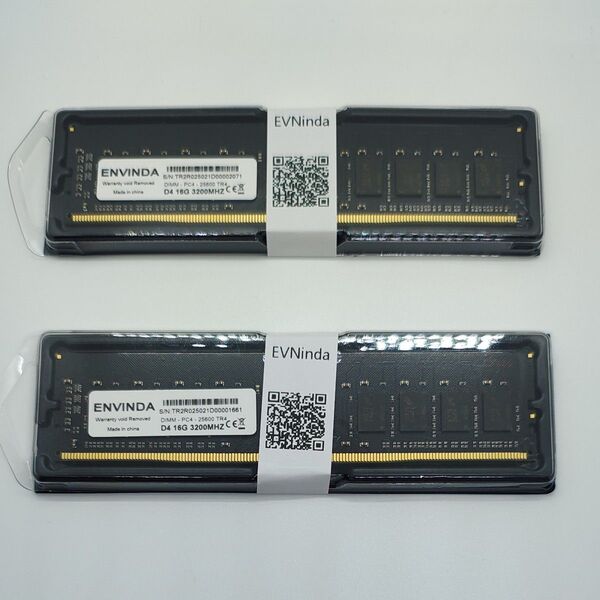 EVNinda DDR4-3200 デスクトップ用メモリ 16GB×2 新品 32GB