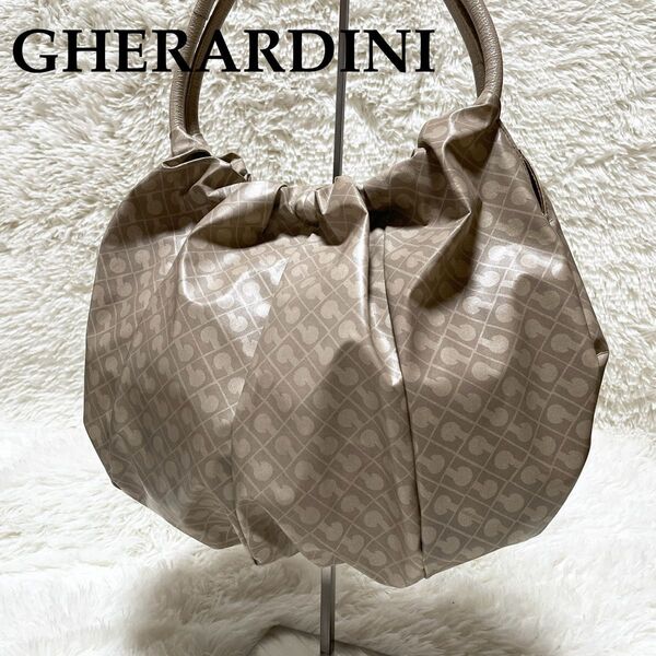 GHERARDINI ゲラルディーニ ソフティ トートバッグ ショルダーバッグ ハンドバッグ ベージュ