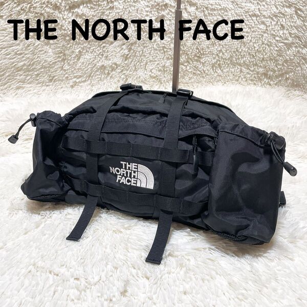 【美品】THE NORTH FACE ザノースフェイス デイハイカーランバーパック ブラック スリングバッグ ウエストポーチ