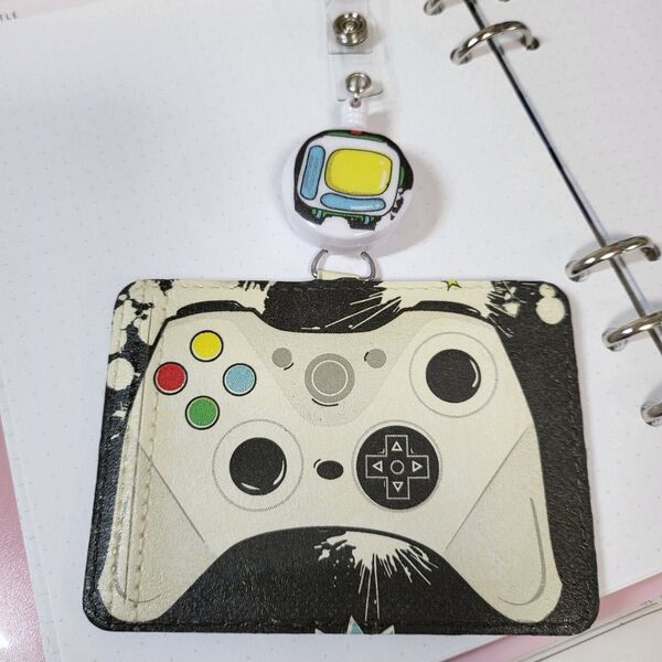 【受注制作】リール パスケース 定期入れ カードケース ネームホルダー IDホルダー 社員証
