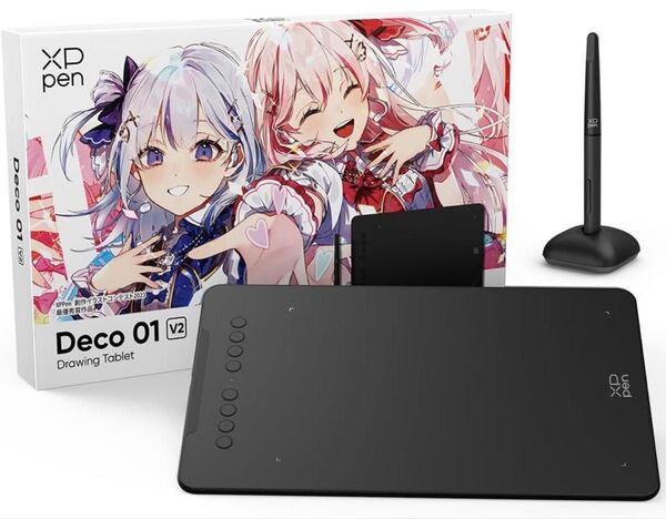 XPPen ペンタブレット Decoシリーズ 板タブ スマホ対応 絵描き ペイントソフト付き イラストコンテスト記念版