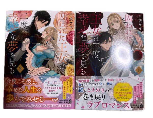 囚われた王女は二度、幸せな夢を見る 1〜2 ラブロマンス 角川文庫 恋愛 小説 文庫
