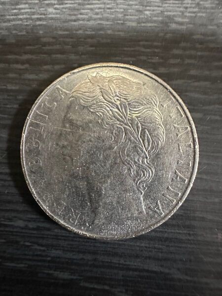 イタリア100リラ硬貨 1970年 ヴィンテージコイン 外国硬貨 ミネルバ コイン