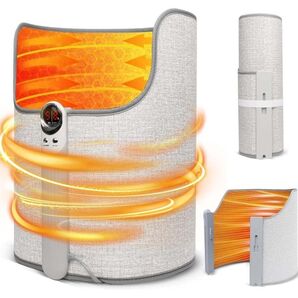 パネルヒーター 足元ヒーター 5段階温度調整足元 デスクヒーター 遠赤外線パネル 筒型 2時間タイマー 省エネ