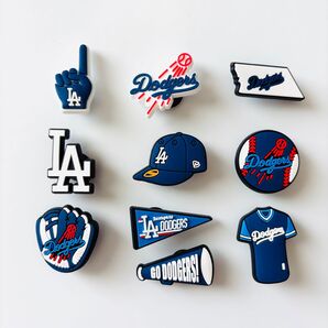 ドジャース ジビッツ クロックス シューチャーム LA 大谷 山本 佐々木 ロサンゼルス 10個セット 新品 大谷翔平 ドジャース