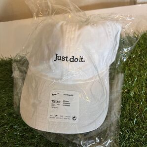 NIKE ナイキ キャップ SWOOSH JUST DO IT ホワイト フリーサイズ 未使用