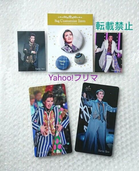 【最終価格/価格相談不可】 宝塚歌劇団 瀬央ゆりあ 雪組 専科 星組 栞 ブックマーク クリアカード 缶バッジ グッズセット④