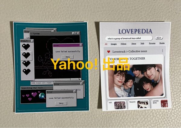 TOMORROW X TOGETHER TXT Love Language 音楽番組収録 ステッカー 2種