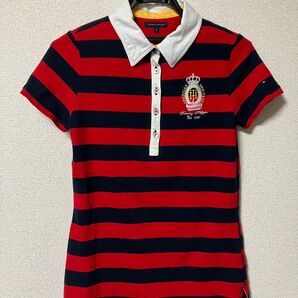 TOMMY HILFIGER ストライプポロシャツ M