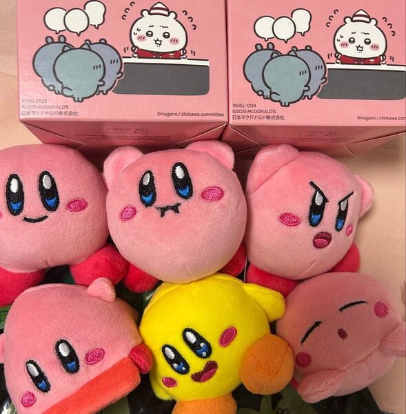マクドナルド ハッピーセット ちいかわ ハチワレ ラッコ 新品未開封 + 星のカービィ 6種 開封のみ外袋あり未使用 詰め合わせ