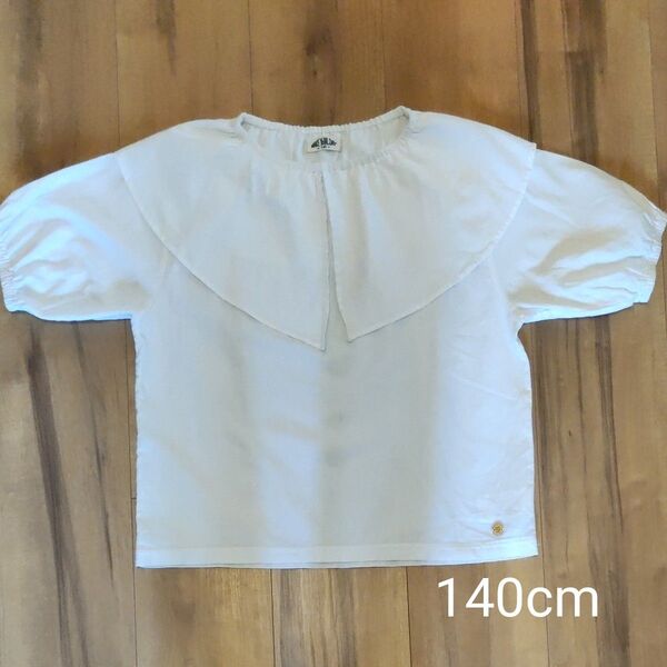 半袖ブラウス 140cm オフホワイト 白Tシャツ