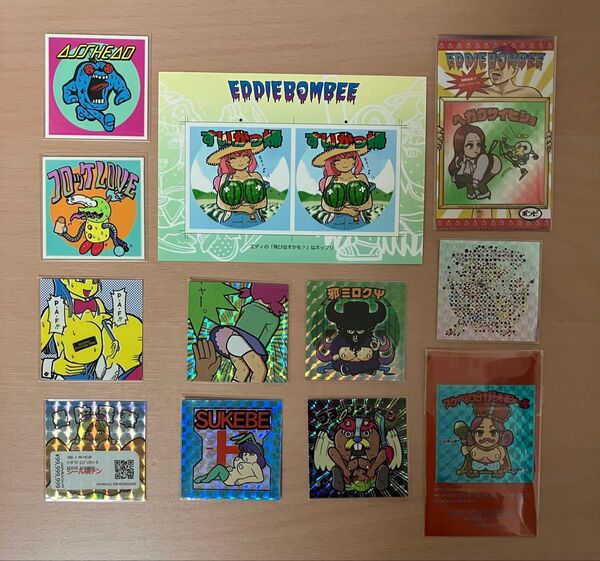 EDDIE BOMBEE 12枚 まとめ売り 自作シール