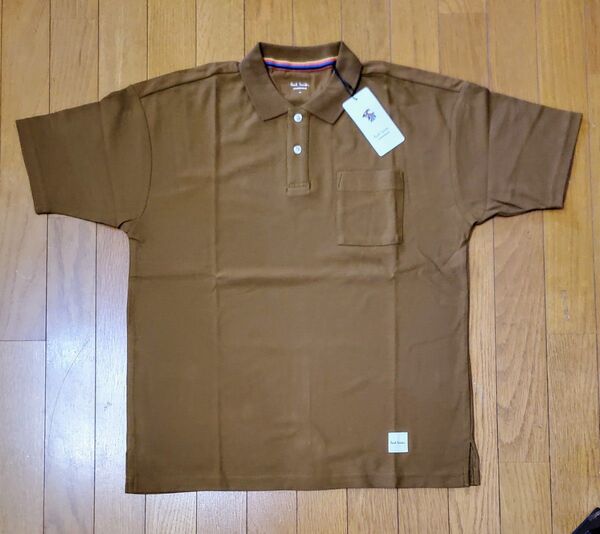 ポールスミス 新品 メンズ ポロシャツ(パイル/ブラウンM)