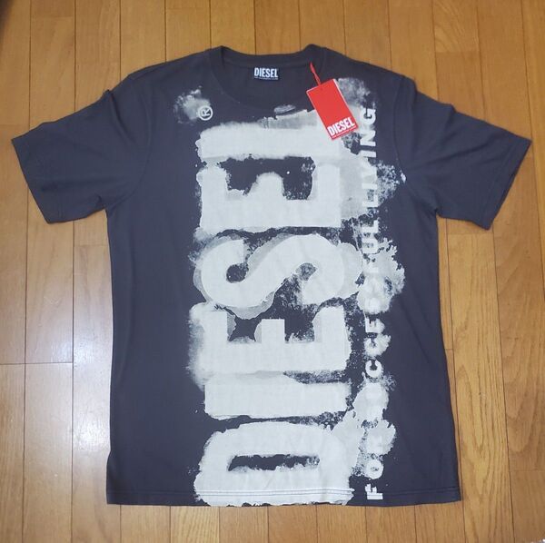 ディーゼル 新品 メンズ Tシャツ(クリーム/グレーM)