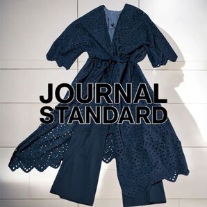journal standard カットワークレースガウン 黒 Fサイズ 半袖