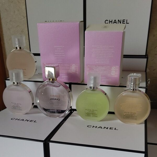 CHANEL チャンス オーフレッシュヘアミスト35ml シャネルオータンドゥルオードゥパルファム50mlまとめ売り5点