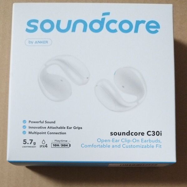 オープンイヤー型ワイヤレスイヤホン Soundcore C30i A3330ZX1