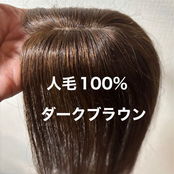 人毛ショートウィッグ ヘアピース トップピース 部分ウィッグ 頭頂部ウィッグ