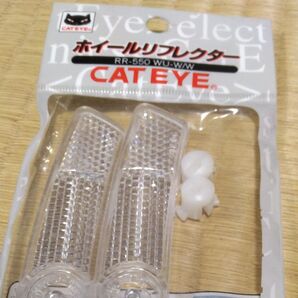 CATEYE ホイールリフレクター RR-550 WU-W/W クリア 2個入 未使用 未開封