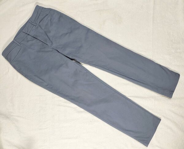 ドゥクラッセ DoCLASSE ミラクルストレッチパンツ ブルーグレー 股下68cm 13号 〜美品〜