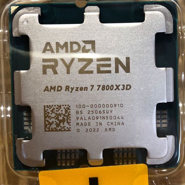 新品未使用 AMD Ryzen7 7800X3D バルク品 CPU