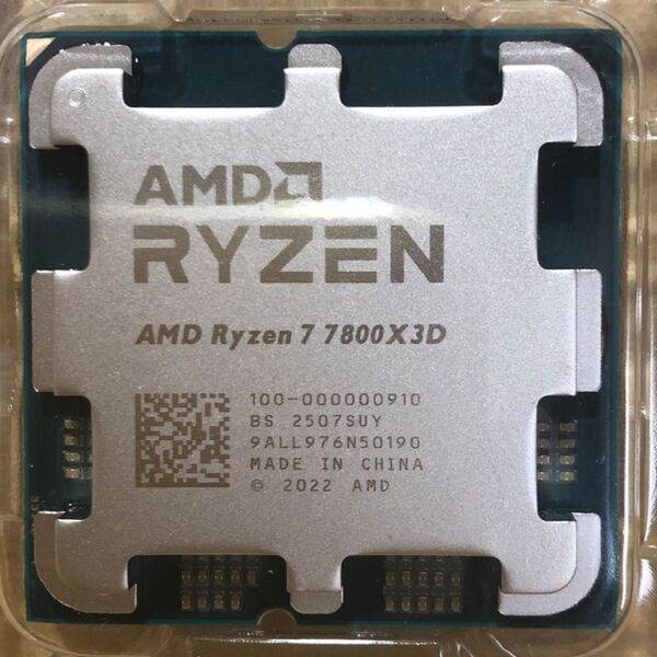 新品未使用 AMD Ryzen7 7800X3D バルク品 CPU