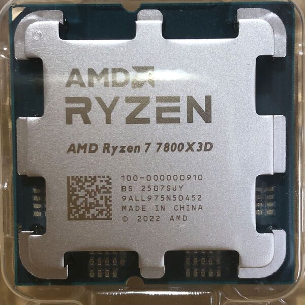 新品未使用 AMD Ryzen7 7800X3D バルク品 CPU