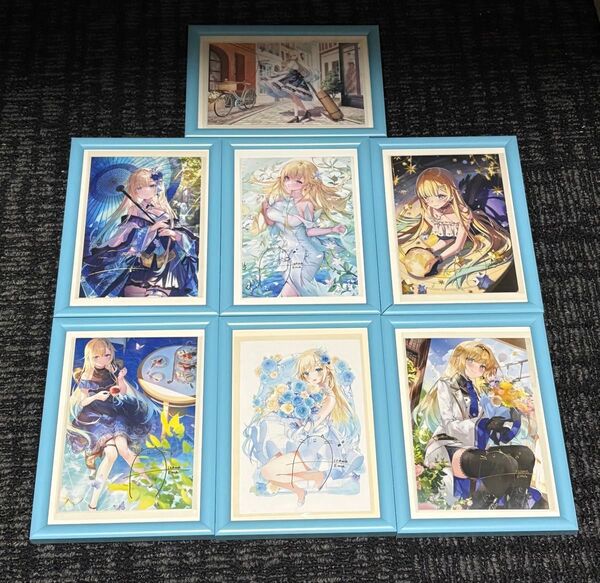 ぶいすぽっ! 藍沢エマ 箔押しサイン入り ポストカード コンプリート