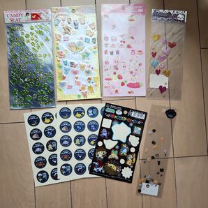 かわいいキャラクターとポケモンのシールセット
