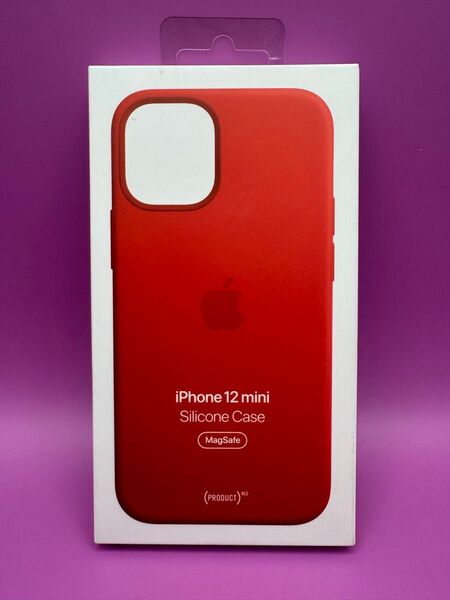 新品未使用アップル純正 iphone 12miniシリコンケース レッド