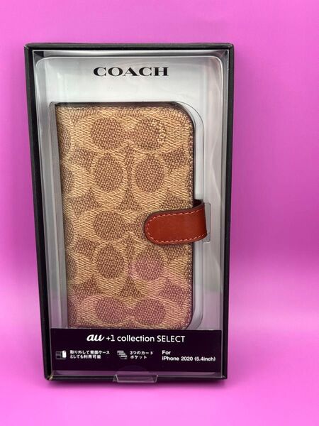 ★正規品★COACH iPhone12mini ブックケス/Brown未開封