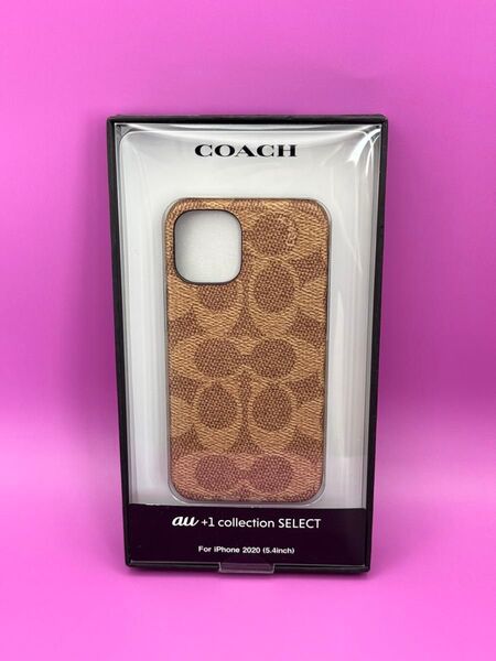 ★正規品★COACH iPhone12miniケス/Brown 未開封