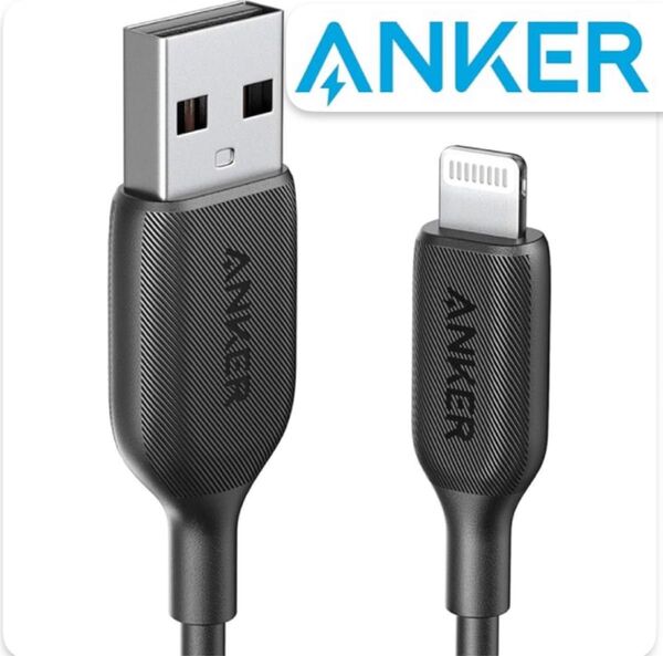 0.9m 黒 Anker PowerLine III ライトニングケーブル USB MFi認証 iPhone iPad アンカー
