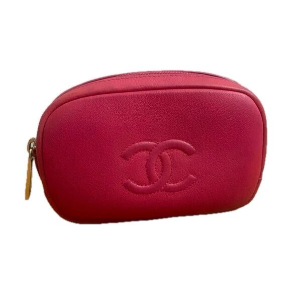 シャネル CHANEL ココマーク ポーチ ピンク 化粧ポーチ